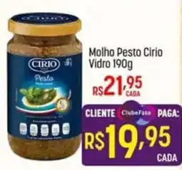 Muffato molho pesto cirio vidro oferta