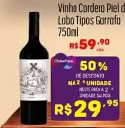 Muffato Vinho Cordero Piel d Lobo Tipos Garrafa oferta