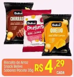 Muffato Biscoito de Arroz Snack Belive Sabores oferta