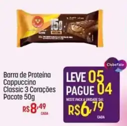 Muffato Barra de Proteína Cappuccino Classic 3 Corações oferta