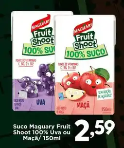 Confiança Supermercados Suco maguary fruit shoot 100% uva ou maçã oferta
