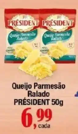 Supermercados Unidos Queijo Parmesão Ralado Président oferta