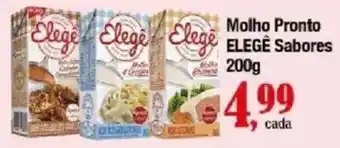 Supermercados Unidos molho pronto elegê sabores oferta