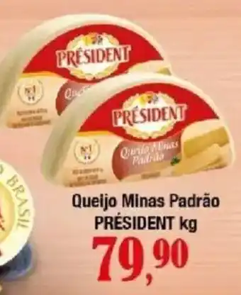 Supermercados Unidos Queijo Minas Padrão PRÉSIDENT oferta
