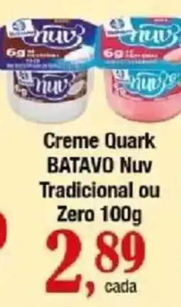 Supermercados Unidos Creme Quark BATAVO Nuv Tradicional ou Zero 100g oferta