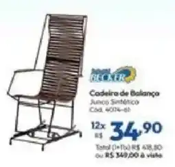 Lojas Becker Cadeira de Balança Junco Sintético oferta