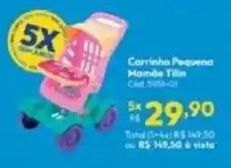 Lojas Becker Carrinho Pequeno Mamãe Tilin oferta