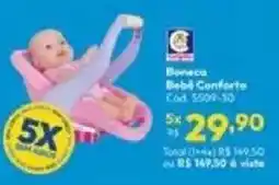 Lojas Becker Boneco bebê conforto oferta