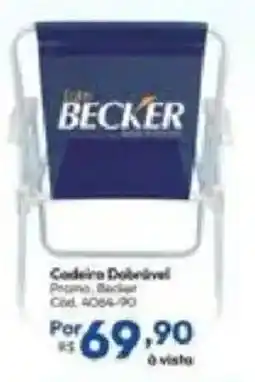 Lojas Becker Cadeira Dobrável oferta