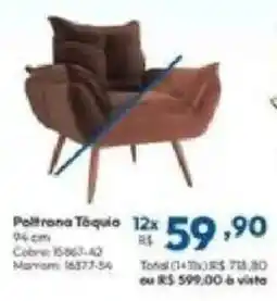Lojas Becker Poltrona Tóquio oferta