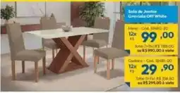 Lojas Becker Sala de Jantar Gravilea Off White oferta