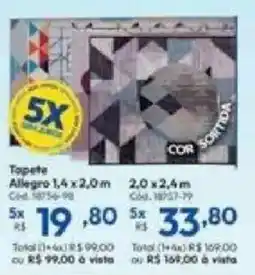 Lojas Becker Tapete Allegro oferta