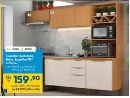 Lojas Becker Cozinha Modulada Briva Angelin/Off 4 Peças oferta