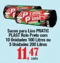 Supermercados Unidos Sacos para lixo pratic plast oferta