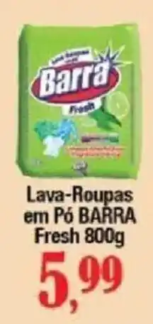 Supermercados Unidos Lava-Roupas em Pó Barra Fresh oferta