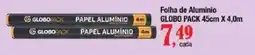Supermercados Unidos folha de alumínio globo pack oferta