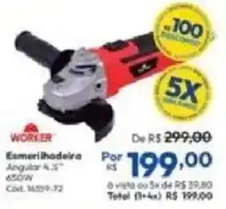 Lojas Becker Esmerilhadeira angular 4,5" oferta