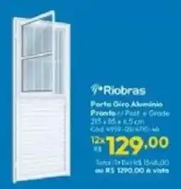 Lojas Becker Porta Giro Alumínio oferta