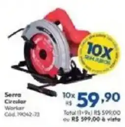 Lojas Becker Serra Circular Worker oferta