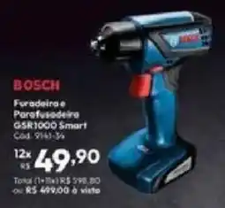 Lojas Becker Furadeira e Paredeira GSR1000 Smart oferta