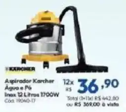 Lojas Becker Aspirador Karcher Água e Pó oferta