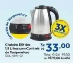 Lojas Becker Chaleira Elétrica oferta
