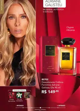 Jequiti Desodorante Colônia Feminina Adriane Galisteu Ella oferta