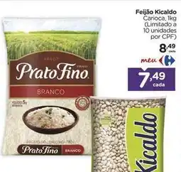 Carrefour Kicaldo - feijão oferta