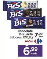 Carrefour Lacta - chocolate bis oferta