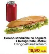 Carrefour Combo sanduíche na baguete + refrigerante oferta