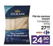 Carrefour Oceano - filé de merluza oferta