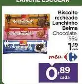 Carrefour Chocolate - biscoito recheado lanchinho oferta