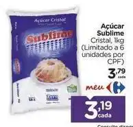 Carrefour Sublime - açúcar oferta
