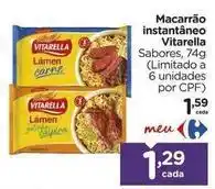 Carrefour Vitarella - macarrão instantâneo oferta