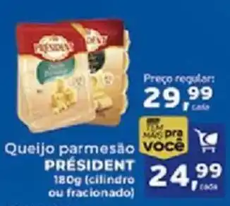Cometa Supermercados Queijo parmesão président oferta