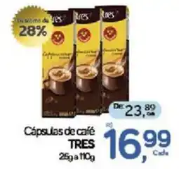 Cometa Supermercados Cápsulas de café TRES oferta