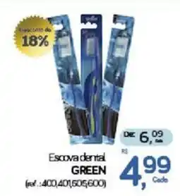 Cometa Supermercados Escova dental green oferta