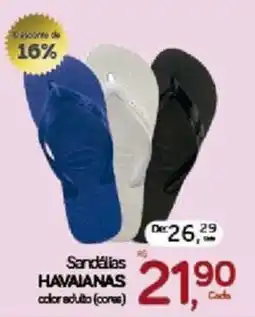 Cometa Supermercados Sandálias havaianas color adulto (cores) oferta