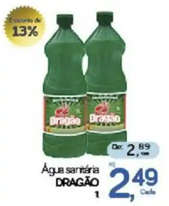 Cometa Supermercados Água sanitária dragão oferta