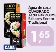 Supermercados Nori Água de coco quadrado oferta