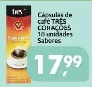 Supermercados Nori Cápsulas de café TRÉS CORAÇÕES oferta