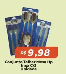 Mart Minas Conjunto Talher Mesa Hp Inox C/3 Unidade oferta