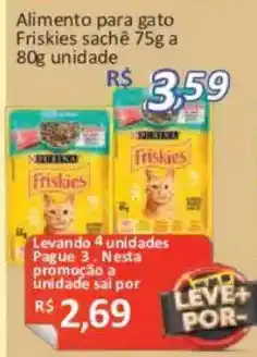 Supermercados Savegnago Alimento para gato Friskies sachê oferta