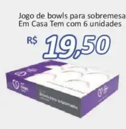 Supermercados Savegnago Jogo de bowls para sobremesa oferta