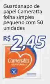 Supermercados Savegnago Guardanapo de papel cameratta folha simples pequeno oferta