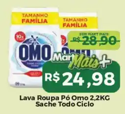 Mart Minas Lava Roupa Pó Omo 2,2KG oferta