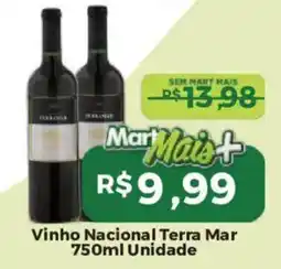 Mart Minas Vinho Nacional Terra Mar oferta