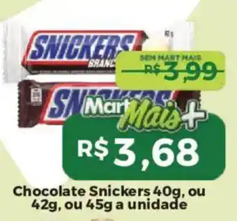 Mart Minas Chocolate snickers oferta