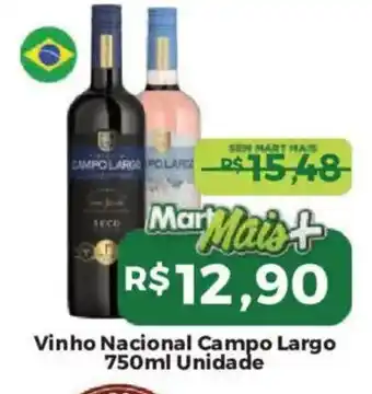 Mart Minas Vinho Nacional Campo Largo oferta