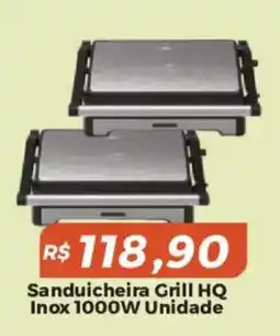 Mart Minas Sanduicheira Grill HQ Inox oferta
